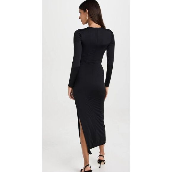 New Bardot Neve Maxi Dress in Black Size L new - Picture 4 of 8